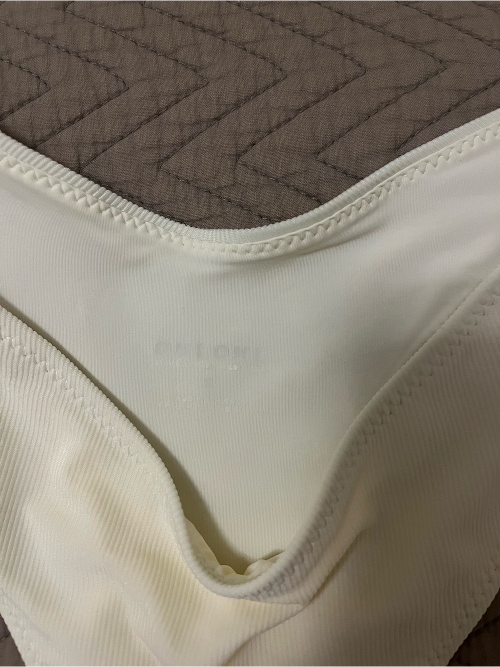 Oneone Ivory Ribbed Bikini - Picture 2 of 5